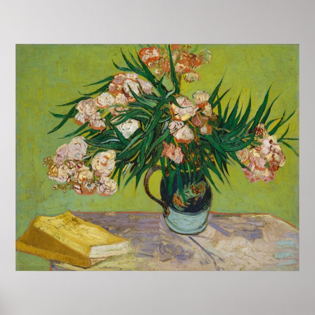 Poster Vincent Van Gogh Oleander Still Life (Devant)
