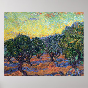 Poster Vincent Van Gogh Oliveraie Impressionnisme Art