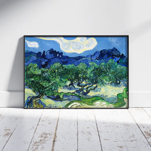 Poster Vincent Van Gogh, Oliviers aux Alpilles