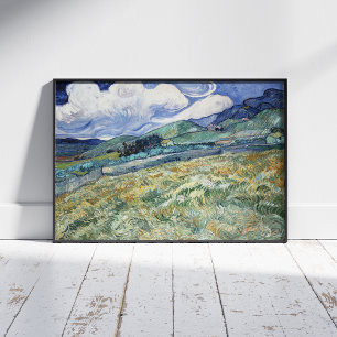 Poster Vincent Van Gogh, Paysage de Saint-Rémy