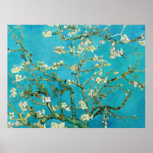 Poster Vincent Van Gogh peignant Floraisons d'amandiers