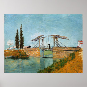 Poster Vincent Van Gogh Pont Langlois Vintage à Arles