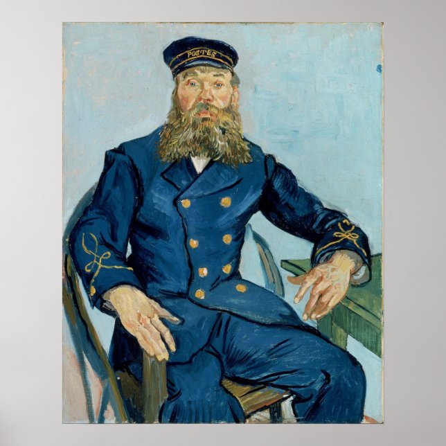 Poster Vincent van Gogh Portrait du Postman Joseph (Devant)