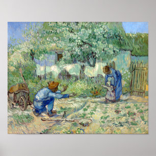 Poster Vincent van Gogh Première étape, après Millet