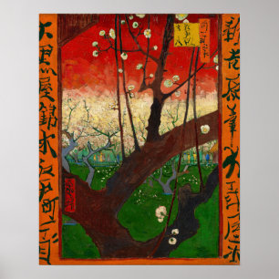Poster Vincent van Gogh - Prunier en fleurs