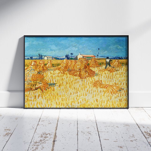 Poster Vincent Van Gogh, Récolte de maïs en Provence (Créateur téléchargé)