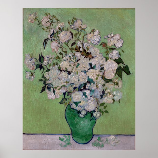 Poster Vincent van Gogh Roses (Devant)