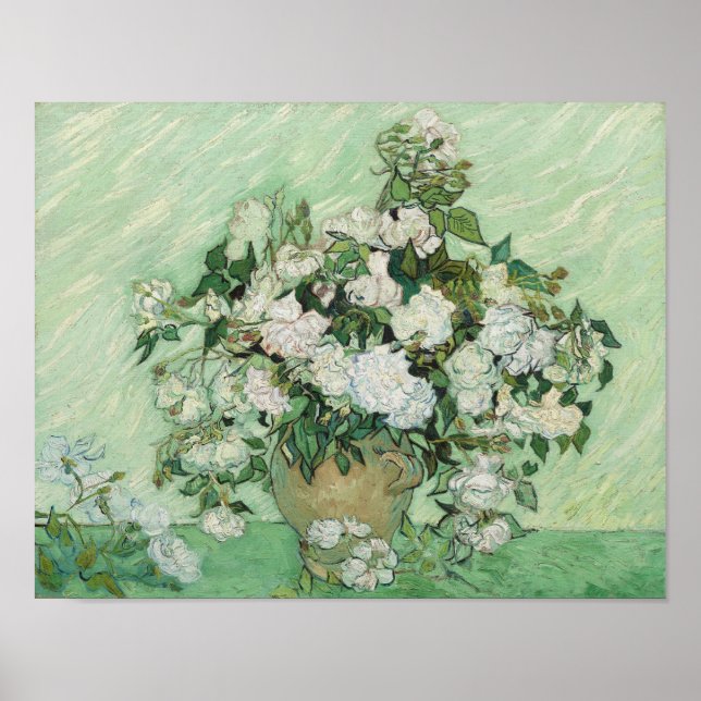Poster Vincent van Gogh - Roses  (Devant)