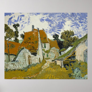 Poster Vincent van Gogh - Rue à Auvers-sur-Oise