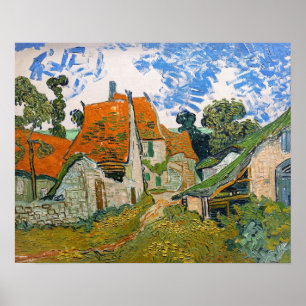 Poster Vincent van Gogh - Rue à Auvers-sur-Oise