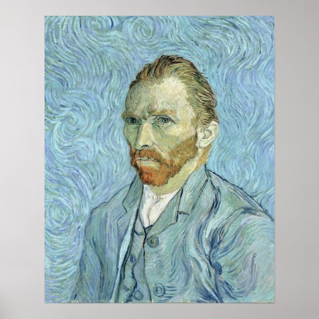 Poster Vincent van Gogh | Self Portrait 1889 (Devant)