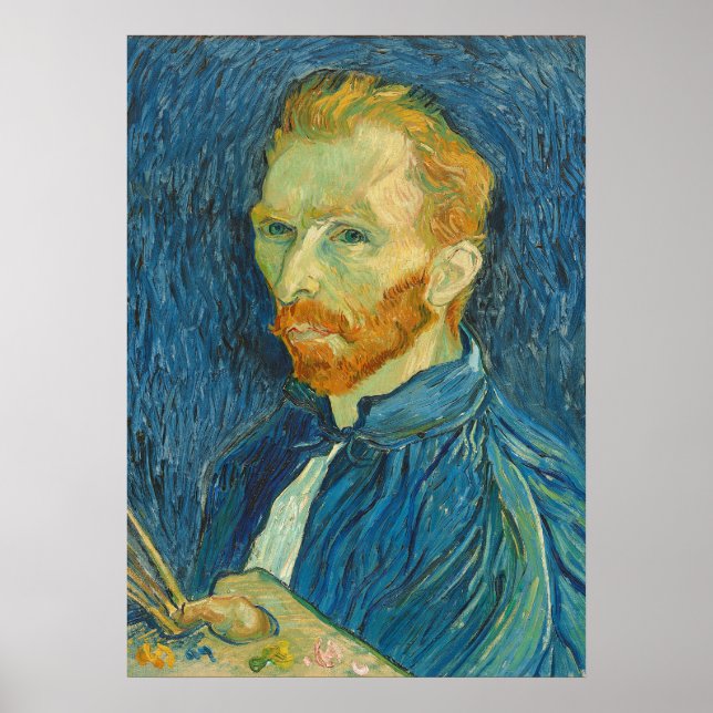 Poster Vincent van Gogh | Self Portrait 1889 (Devant)