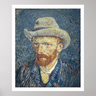 Poster Vincent van Gogh   Self Portrait with Felt Hat