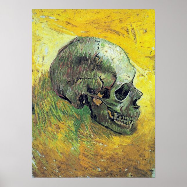 Poster Vincent van Gogh Skull (Devant)