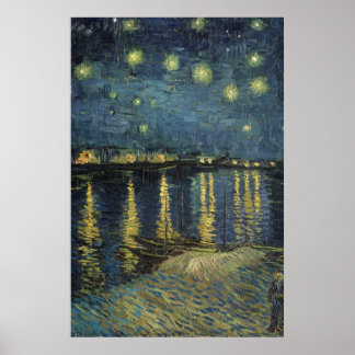 Poster Vincent van Gogh | Starry Night Over the Rhone