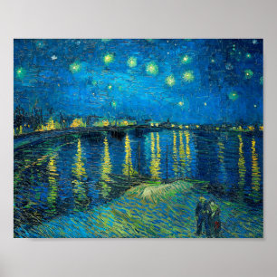 Poster Vincent Van Gogh Starry Night Over The Rhone