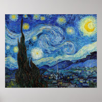 Vincent Van Gogh Starry Nuit Vintage Art