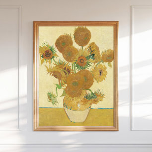 Poster Vincent Van Gogh Sunflowers 1888 Vintage Floral