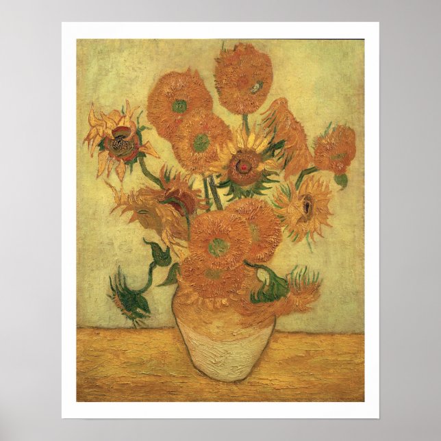 Poster Vincent van Gogh | Sunflowers, 1889 (Devant)