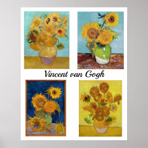 Poster Vincent Van Gogh Sunflowers Serie