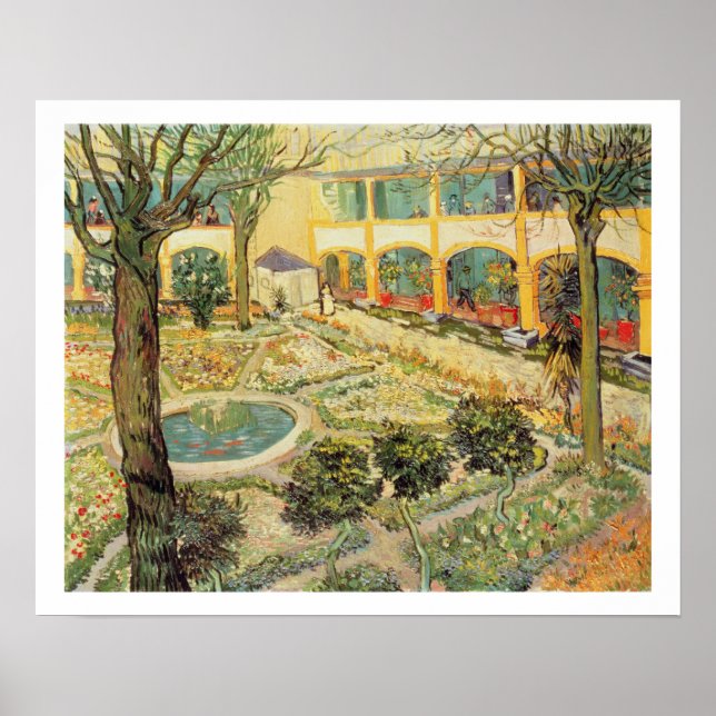 Poster Vincent van Gogh | the Asylum Garden at Arles (Devant)
