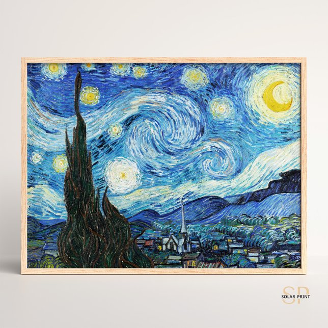 Poster Vincent van Gogh The Starry Night Art Imprimer Ret (Créateur téléchargé)