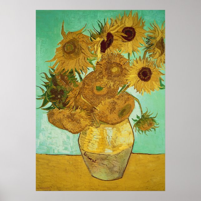 Poster Vincent van Gogh | Tournesols, 1888 (Devant)