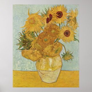 Poster Vincent van Gogh Vase avec douze tournesols
