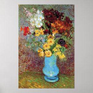 Poster Vincent Van Gogh - Vase Avec Marguerites Et Anémon