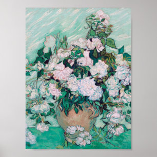 Poster Vincent Van Gogh - Vase avec Rose, 1890