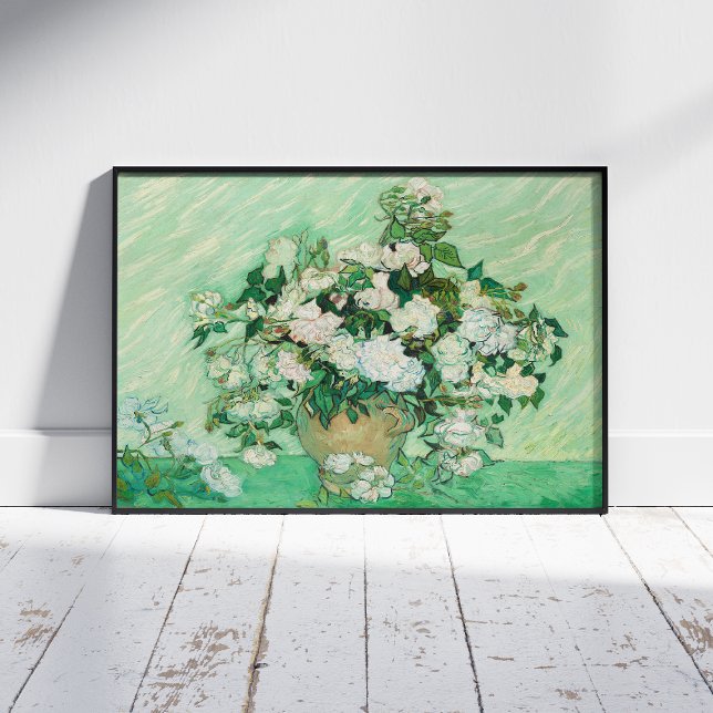 Poster Vincent Van Gogh, Vase de Roses, Roses dans le Vas (Créateur téléchargé)
