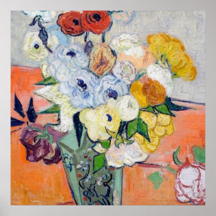 Poster Vincent Van Gogh - Vase japonaise - Vase japonaise