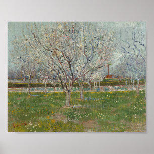 Poster Vincent van Gogh - Verger en fleurs