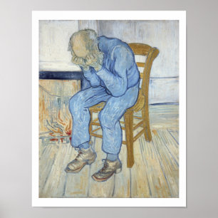 Poster Vincent van Gogh   Vieux homme dans le chagrin