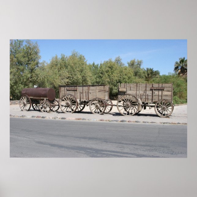 Poster Vingt Mules ont tiré ces Wagons pendant 165 Miles  (Devant)