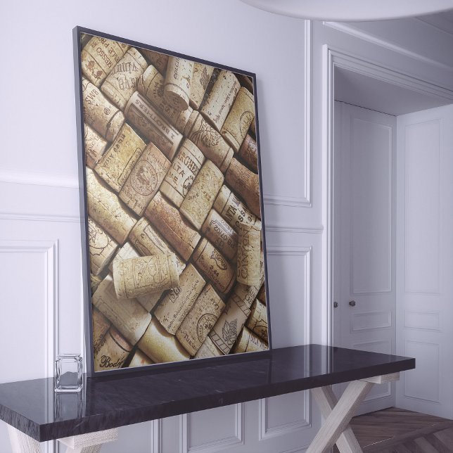 Poster Vins passionnés Collection de liège rouge et blanc (Créateur téléchargé)