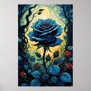Poster Vins Roses bleus 1