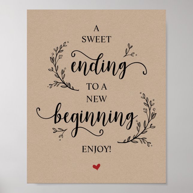 Poster Vins Rustiques Kraft. Noir, Désert De Fête De Mari (Devant)