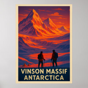 Poster Vinson Massif Antarctique V02