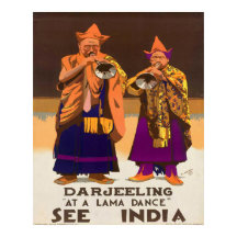 Vintage1934 Voir Inde Darjeeling Lama Dance Travel