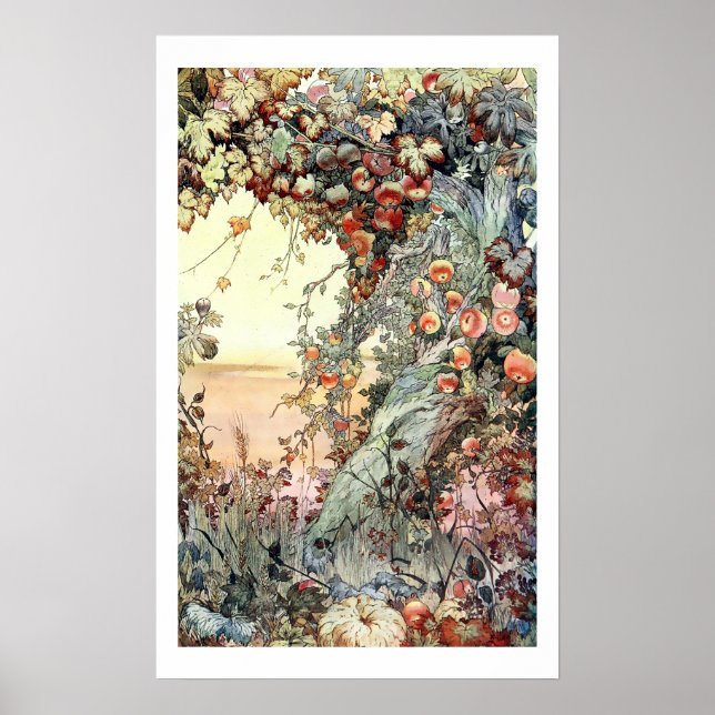 Poster Vintage (1893) Fruits De La Terre (Devant)