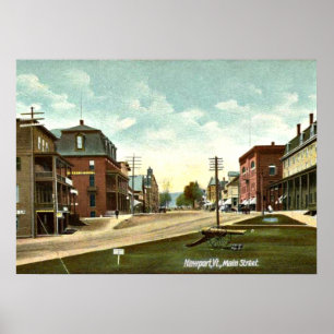 Poster Vintage, 1908, Newport, Vermont