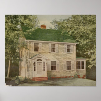 Poster Vintage 1927 Maison Design 10A5 Imprimer Extérieur