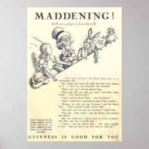 Poster Vintage 1933 ad, for GUINNESS