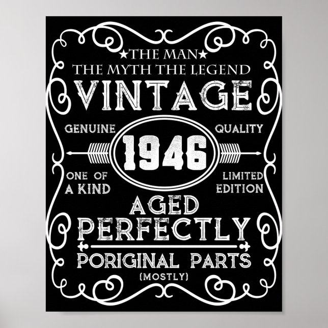 Poster Vintage 1946 (Devant)