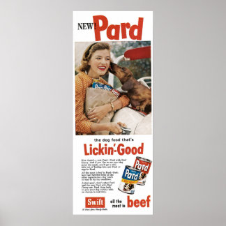 Poster Vintage 1950 Ad Dog Food