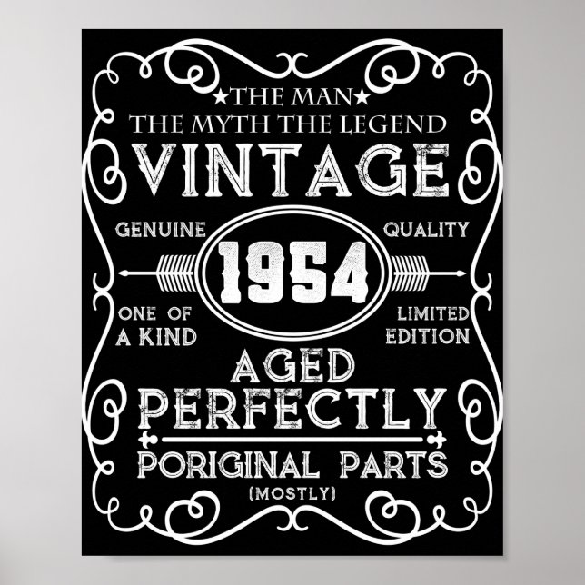 Poster Vintage 1954 (Devant)