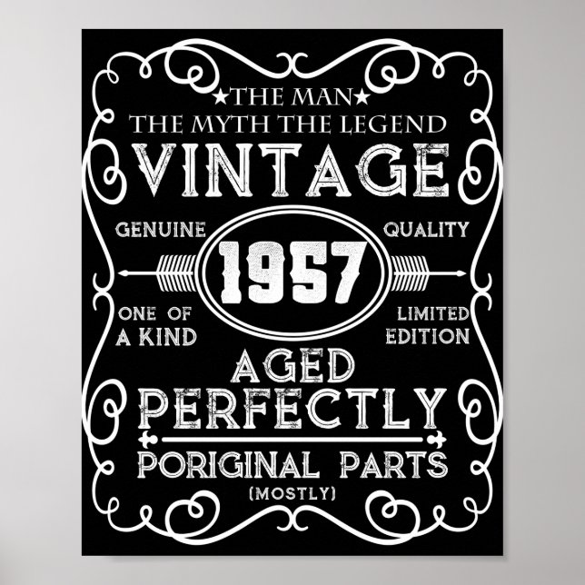 Poster Vintage 1957 (Devant)