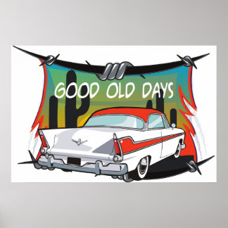 Poster vintage 1957 Plymouth Fury
