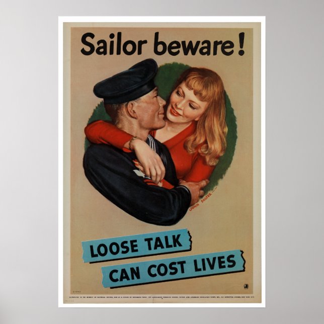 Poster vintage 2ème guerre mondiale (Devant)